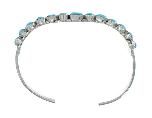 Turquoise and Sterling Silver Zuni Indian Cuff Bracelet NX11587