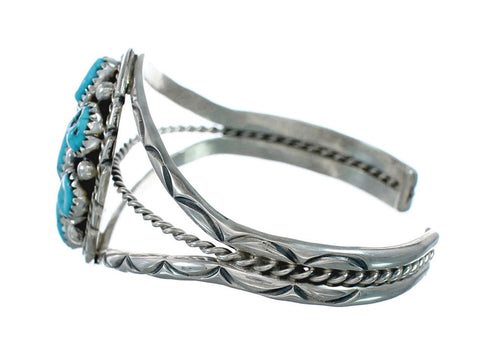 Navajo Indian Turquoise Sterling Silver Cuff Bracelet NX11584