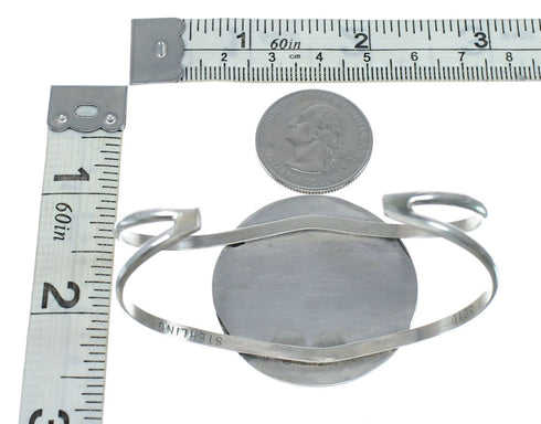 Multicolor Inlay Genuine Sterling Silver Navajo Hummingbird Cuff Bracelet NX11589