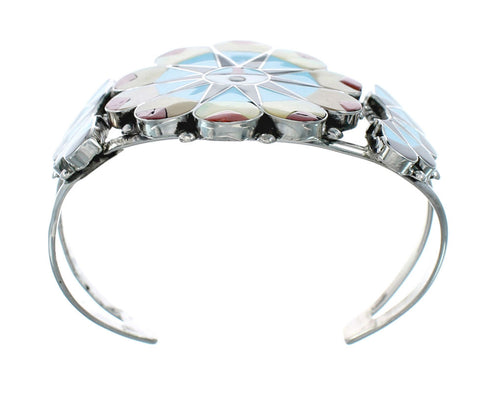 Multicolor Zuni Sun Sterling Silver Cuff Bracelet NX11599