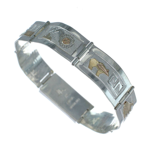 Sterling Silver 12 KGF Link Bracelet NX11596