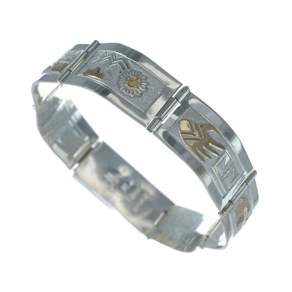 Sterling Silver 12 KGF Link Bracelet NX11597