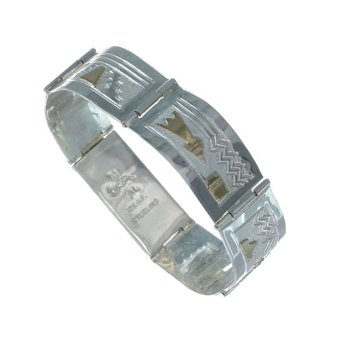 Sterling Silver 12 KGF Link Bracelet NX11594