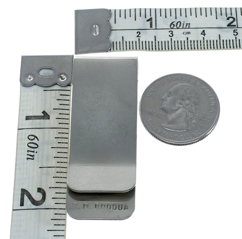Zuni Multicolor Inlay Sterling Silver Money Clip NX11606