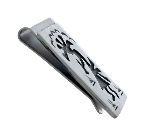 Native American Genuine Sterling Silver Kokopelli Money Clip NX11611