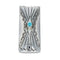 Genuine Native American Turquoise Sterling Silver Money Clip NX11613
