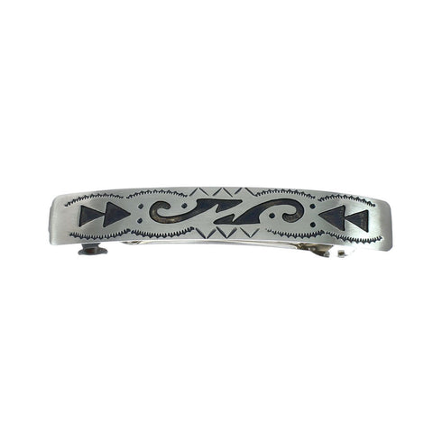 Native American Genuine Sterling Silver Hair Barrett NN20412