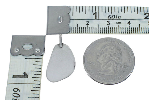 Native American Navajo Bear Paw Sterling Silver Turquoise Pendant NX11683