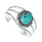Genuine Navajo Large Turquoise Sterling Silver Cuff Bracelet NN20522