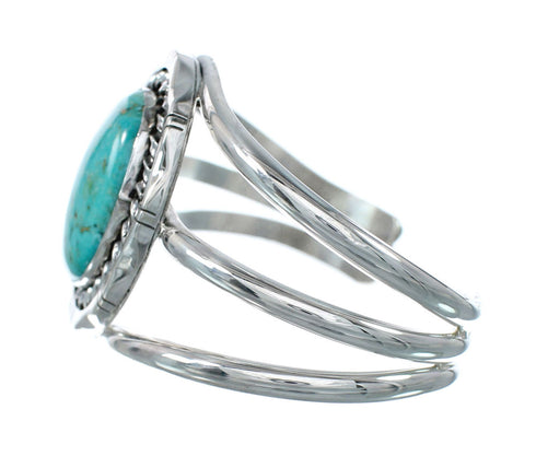 Genuine Navajo Large Turquoise Sterling Silver Cuff Bracelet NN20522