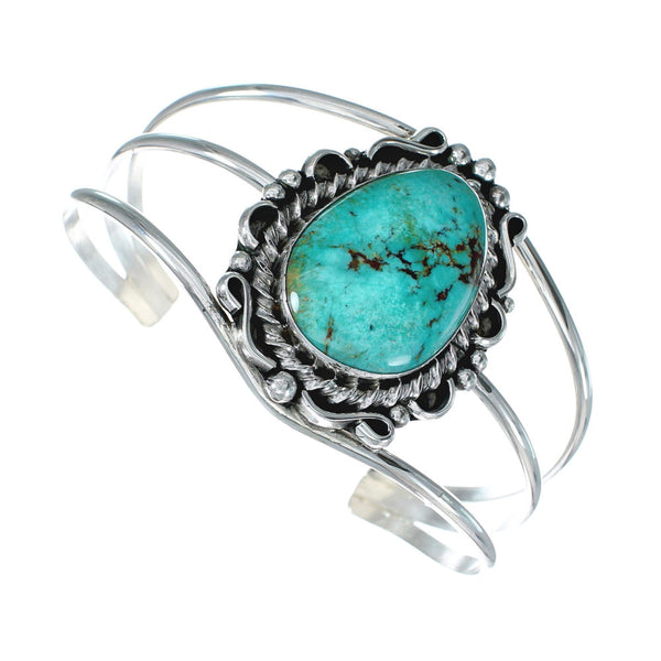 Genuine Navajo Large Turquoise Sterling Silver Cuff Bracelet NN20524