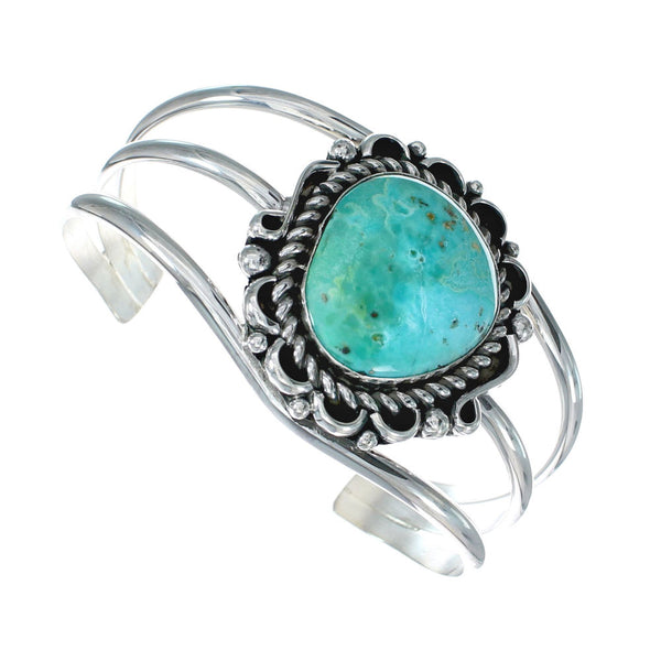 Genuine Navajo Large Turquoise Sterling Silver Cuff Bracelet NN20521