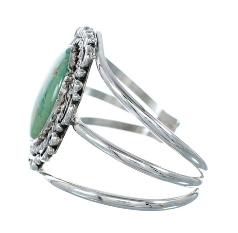 Genuine Navajo Kingman Turquoise Sterling Silver Cuff Bracelet NN20519