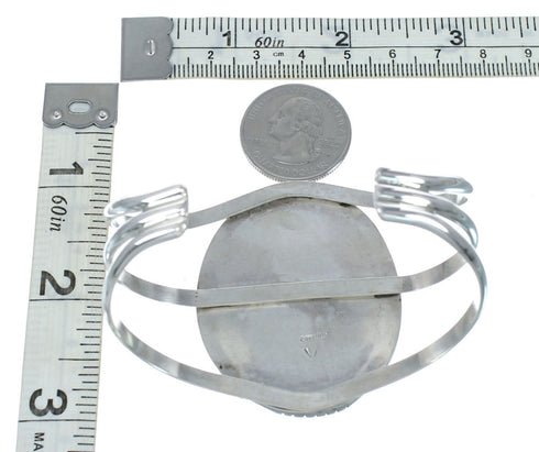 Genuine Navajo Kingman Turquoise Sterling Silver Cuff Bracelet NN20515