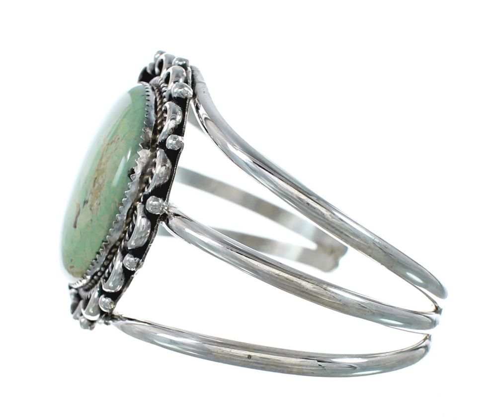 Genuine Navajo Kingman Turquoise Sterling Silver Cuff Bracelet NN20520 ...