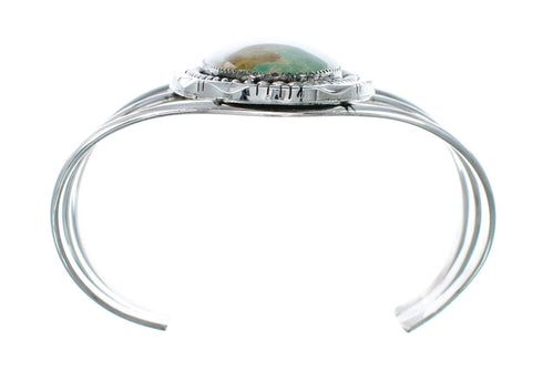 Genuine Navajo Kingman Turquoise Sterling Silver Cuff Bracelet NN20512