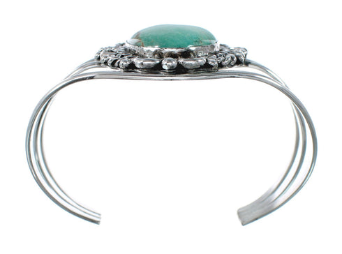 Genuine Navajo Kingman Turquoise Sterling Silver Cuff Bracelet NN20517