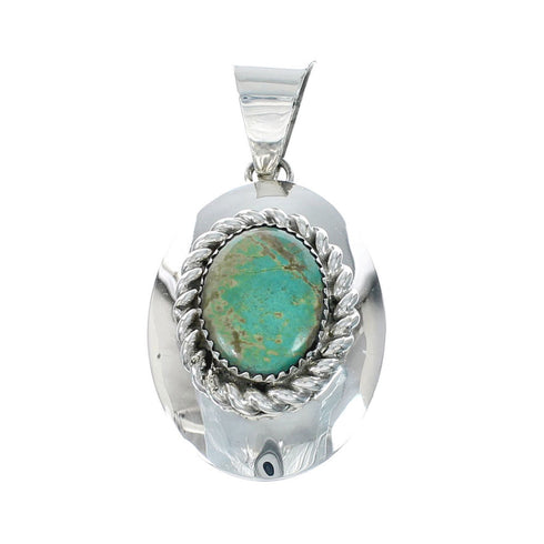 Sterling Silver Turquoise Navajo Pendant NN20561