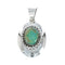 Sterling Silver Turquoise Navajo Pendant NN20561