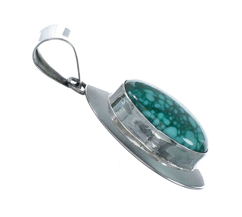 Sterling Silver Turquoise Navajo Pendant NN20530