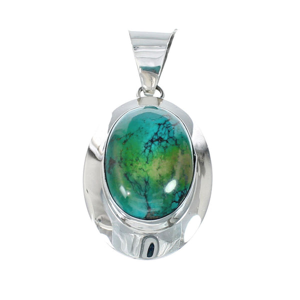 Sterling Silver Turquoise Navajo Pendant NN20529