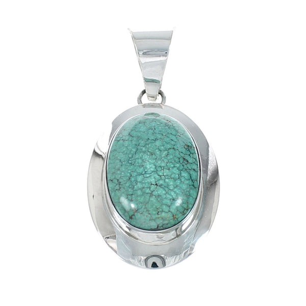 Sterling Silver Turquoise Navajo Pendant NN20527