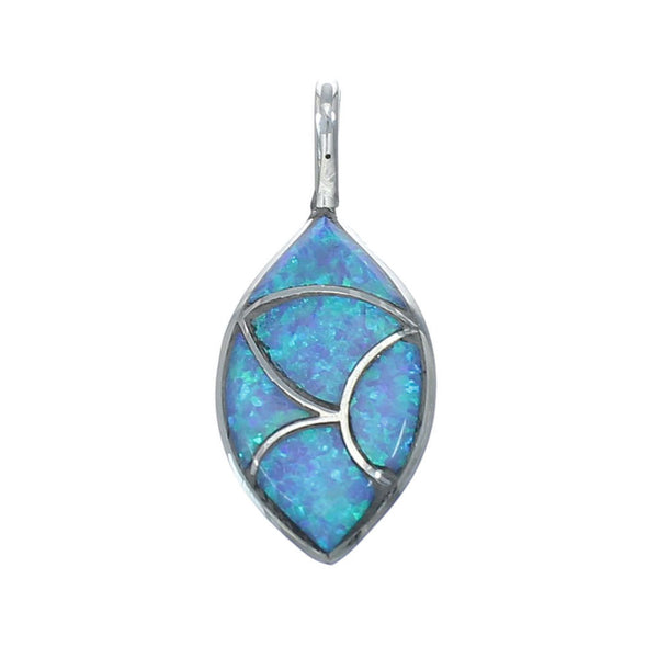 Zuni Blue Opal Sterling Silver Pendant NN20535