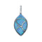 Zuni Blue Opal Sterling Silver Pendant NN20535
