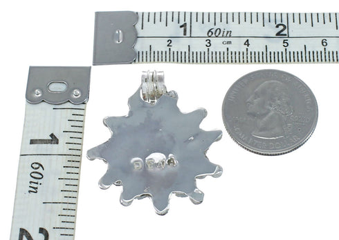 Zuni Multicolor Sun Sterling Silver Pendant NX11722