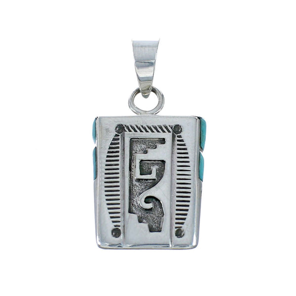 Navajo Turquoise Sterling Silver Pendant NX11690