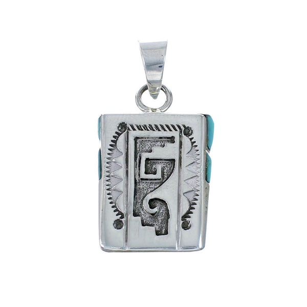 Native American Navajo Turquoise Sterling Silver Pendant NX11691