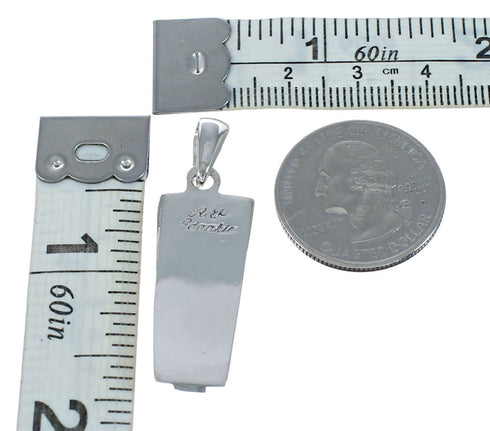 Zuni Multicolor Inlay Sterling Silver Sun Pendant NX11699