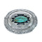 Native American Navajo Sterling Silver Turquoise Belt Buckle NN20567