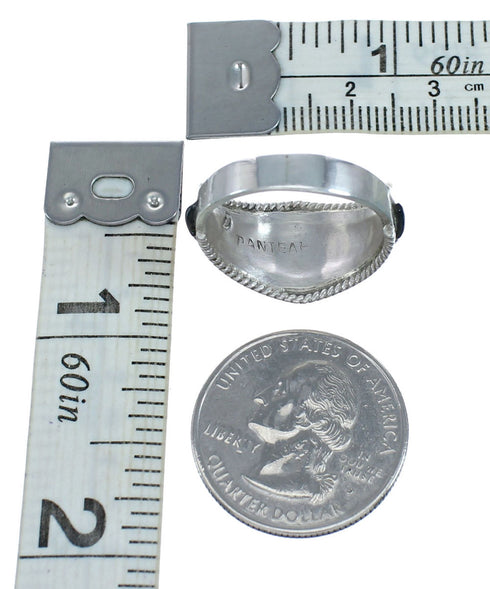 Zuni Multicolor Inlay Sterling Silver Ring Size 9 NN20618