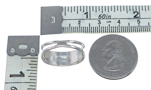 Multicolor Zuni Genuine Sterling Silver Ring Size 5-3/4 NX11749