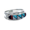 Multicolor Zuni Genuine Sterling Silver Ring Size 7-3/4 NX11750