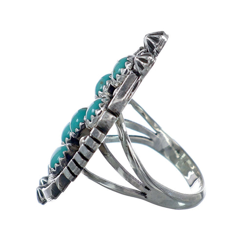 Sterling Silver Turquoise Ring Size 7-1/2 NN20778