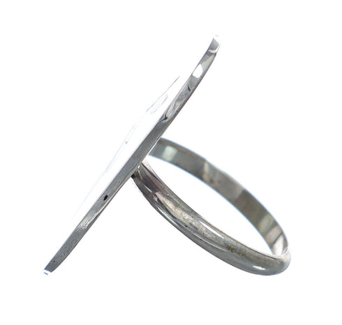 Multicolor And Sterling Silver Zuni Parrot Ring Size 7-1/2 NN20820