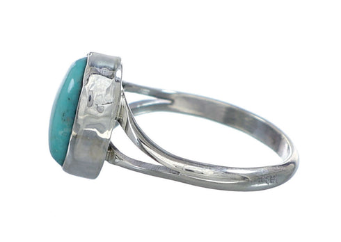 Navajo Sterling Silver Turquoise Ring Size 6-3/4 NN20845
