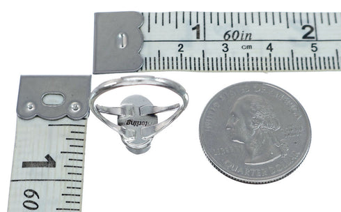 Navajo Sterling Silver Turquoise Ring Size 6-3/4 NN20845