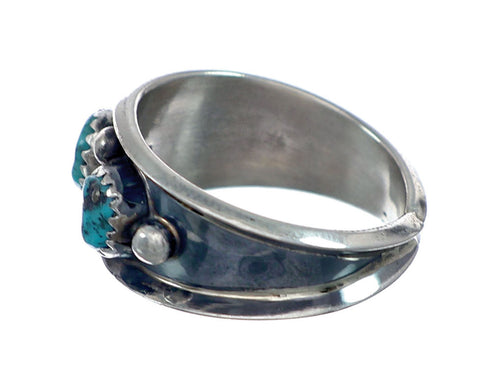 Sterling Silver Multistone Turquoise Ring Size 10 NN20762