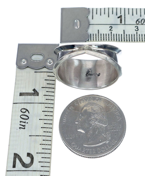 Sterling Silver Multistone Turquoise Ring Size 10 NN20762