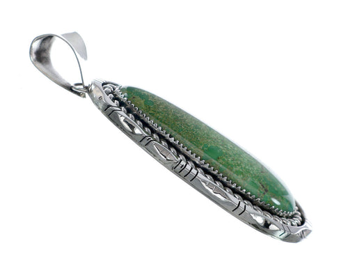 Native American Sterling Silver Turquoise Navajo Pendant NX11790