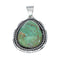 Navajo Sterling Silver Turquoise Pendant NX11792