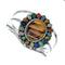 Navajo Sterling Silver Tiger Eye Treasure Cuff Bracelet NX11785