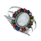 Navajo Sterling Silver Mother Of Pearl Treasure Cuff Bracelet NX11779