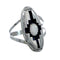Navajo Genuine Sterling Silver Opal Ring Size 5 NN20665