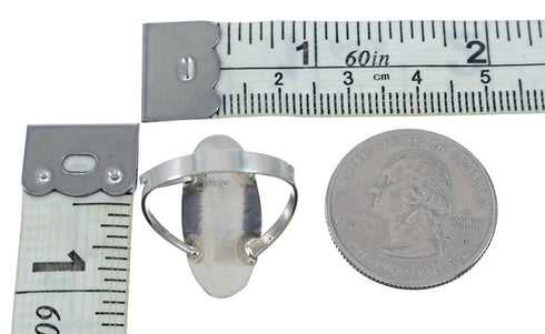 Navajo Genuine Sterling Silver Opal Ring Size 5 NN20665