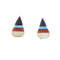 Zuni Sterling Silver Multicolor Post Stud Earrings NX11808