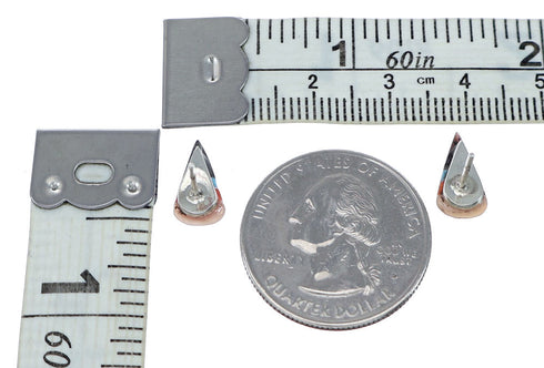 Zuni Sterling Silver Multicolor Post Stud Earrings NX11808